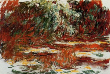 Fleurs impressionnistes œuvres - L’étang aux nymphéas 1919 Claude Monet Fleurs impressionnistes